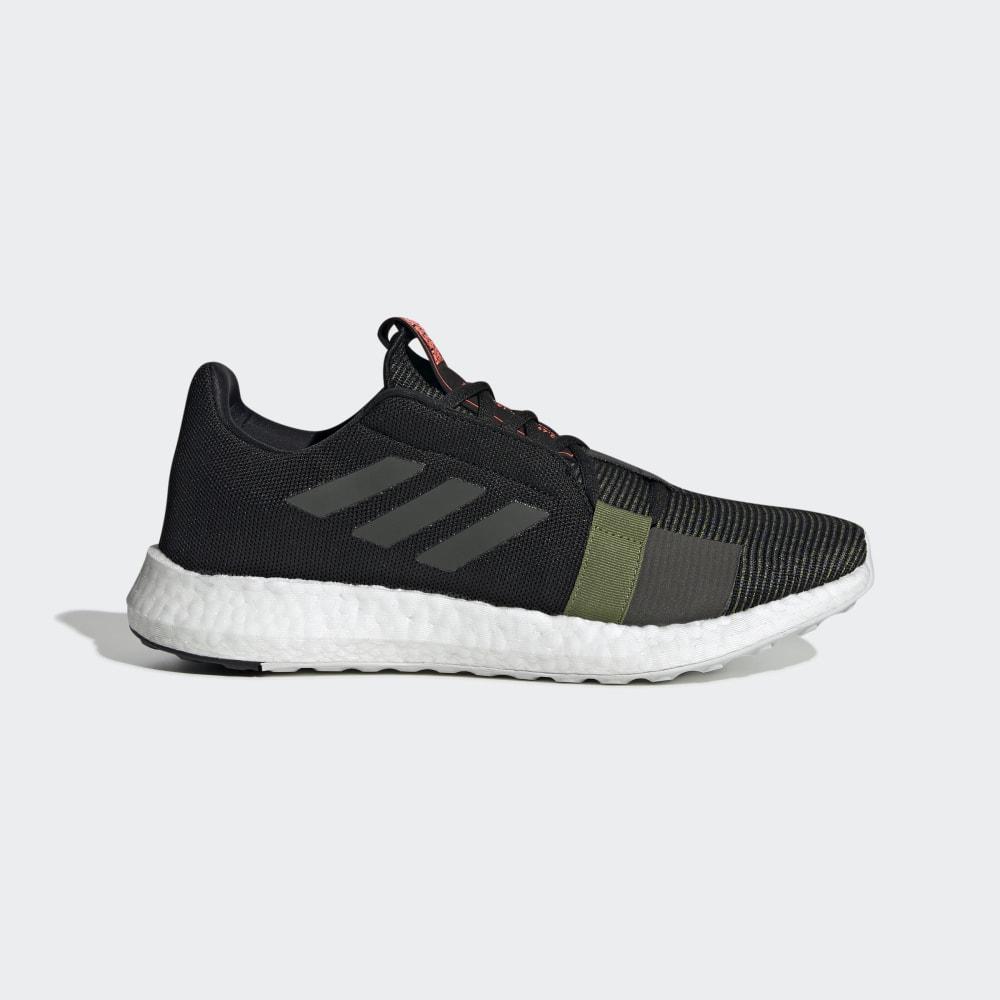 Adidas Men's Senseboost Go Running Shoes Black/Olive Ireland EE9581